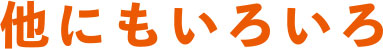 他にもいろいろ
